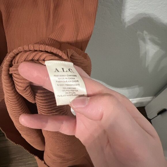 A.L.C. Madison Dress in Terracotta size large NWT - Picture 3 of 5